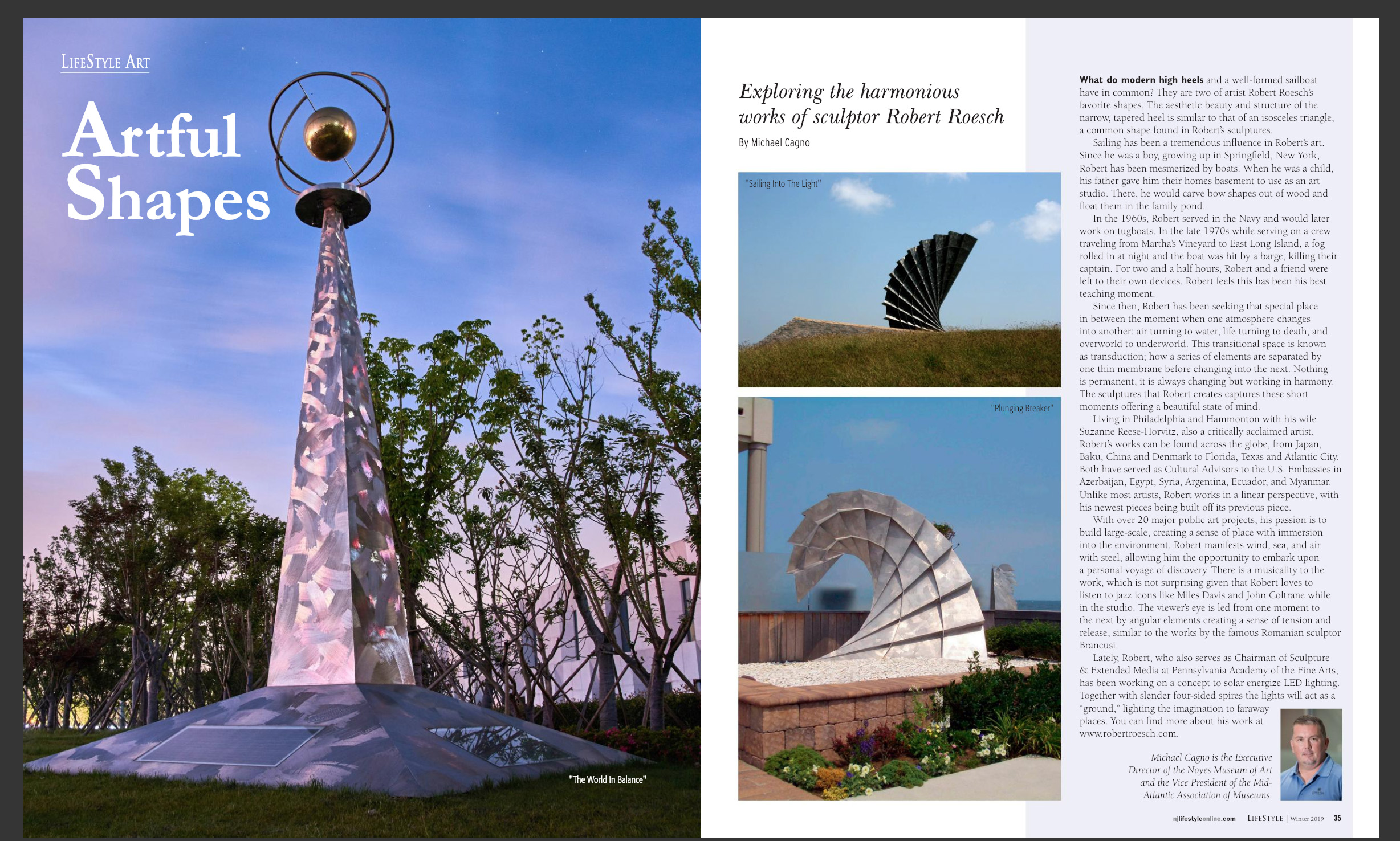 article by Michael Cagno Director Noyes Museum Robert Roesch's Art